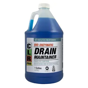 PRO Commercial Drain Maintainer and   , Preventative Maintenance Bio Enzyme Formula, Reduces Odor and Breaks Down , 1 Gallon Bottle