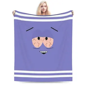 Towelie South Park Cartoon Flannel Throw Blanket Warm Soft Plush for Kids Adults Living Room Bedroom