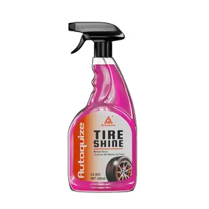Autoquize Long Lasting Tire Shine Spray with UV Armor Protection Prevents Cracking Restores Deep Black Gloss Tire Care Wax