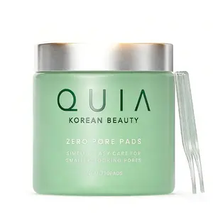 QUIA Dual-Action Toner Pads – Gentle PHA Exfoliation for Sensitive Skin – Instantly Hydrate and Minimize Pores – 70 Soft-Touch Korean Textured Pads – Blackhead and Blemish Control
