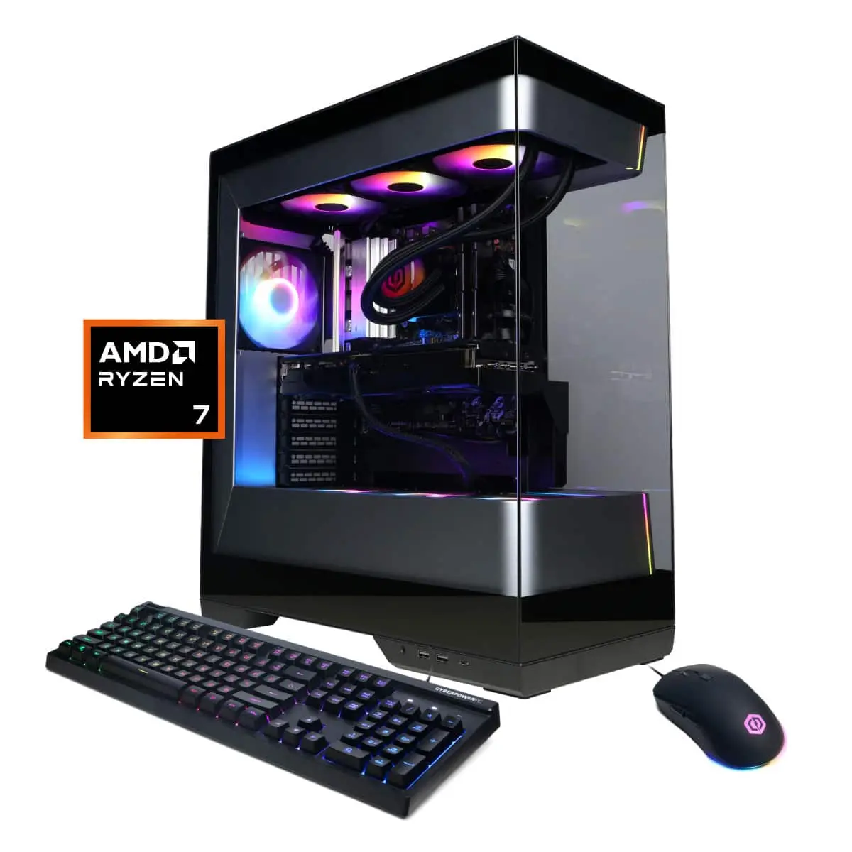 Gaming Desktop - AMD Ryzen 7 9800X3D 2024 - NVIDIA GeForce RTX 5070 12GB - 32GB DDR5 Memory - 2TB SSD Storage