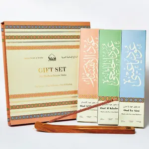 Woody Incense Sticks Variety Pack - 90 Sticks (3 Premium Scents x 30 Each) - Natural Non-Toxic Home Fragrance Cleanser with Burner Holder
