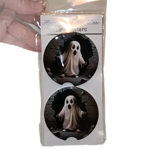 Ghost Ceramic Car Coasters