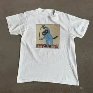 Pajama Cat t-shirt, Short Sleeve Crew Neck T-Shirt, Pull On, Casual, Unisex Cotton T-Shirt, Menswear, Womenswear