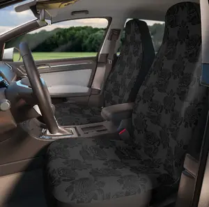 Black Roses Car Seat Covers Set of 2 | Gothic Car Accessories