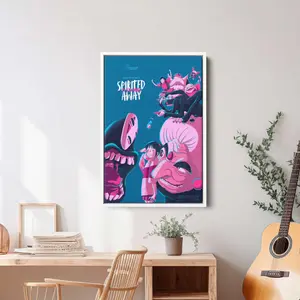 Spirited Away Art Poster, Studio Ghibli Poster Wall Art, Anime Poster, Studio Ghibli Poster, Anime Wall Art, Japanese Anime Gift