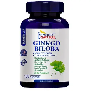 Ginkgo Biloba DOUBLE STRENGTH Supports Healthy Brain Function USA FDA GMP NPAC-100 Capsules