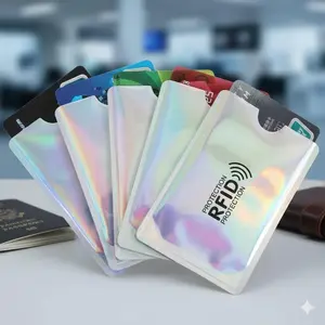 Ultra-Thin RFID Blocking Wallet, Anti-Skimming Card Protector for Credit Cards, IDs & Passports. Slim Travel Essential Against Identity Theft & Digital Pickpocketing. Durable Multi-Functional Card Holder for Daily Use.