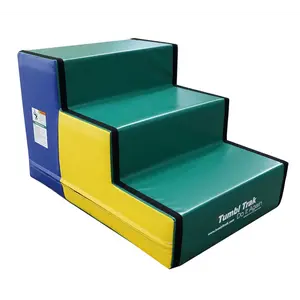 Tumbl Trak Steps Multi - Durable Foam Gymnastics Steps for Young Athletes, 21 Inch Tall, Versatile Usage, Connectible for Multiple Steps, Ideal for Training & Creative Activities - Planner