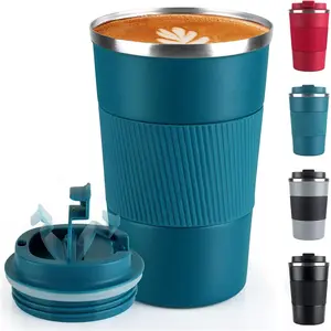Coffee mug 12oz insulated coffee travel mug spill proof with leakproof lid vacuum stainless steel thermos coffee tumblers to go reusable coffee cup for men and women for hot cold drinks