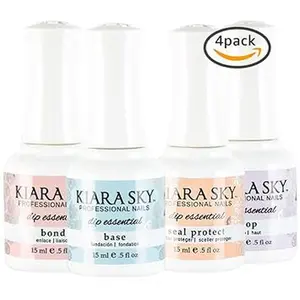 Kiara Sky Professional Nails, Dip Manicure Liquid Essentials (Bundle 1-4)