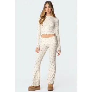 Bloom Baby Fold Over Flared Leggings