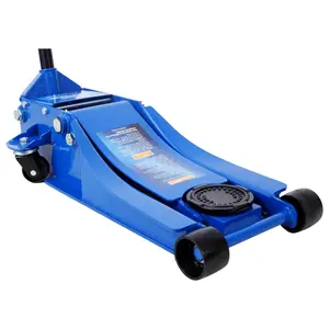 Low Profile Hydraulic Trolley Service/Floor Jack 4 Ton 8000 lbs Capacity Lifting Range 2.5"-20" Blue Automotive Vehicle Tool Emergency Air Pump