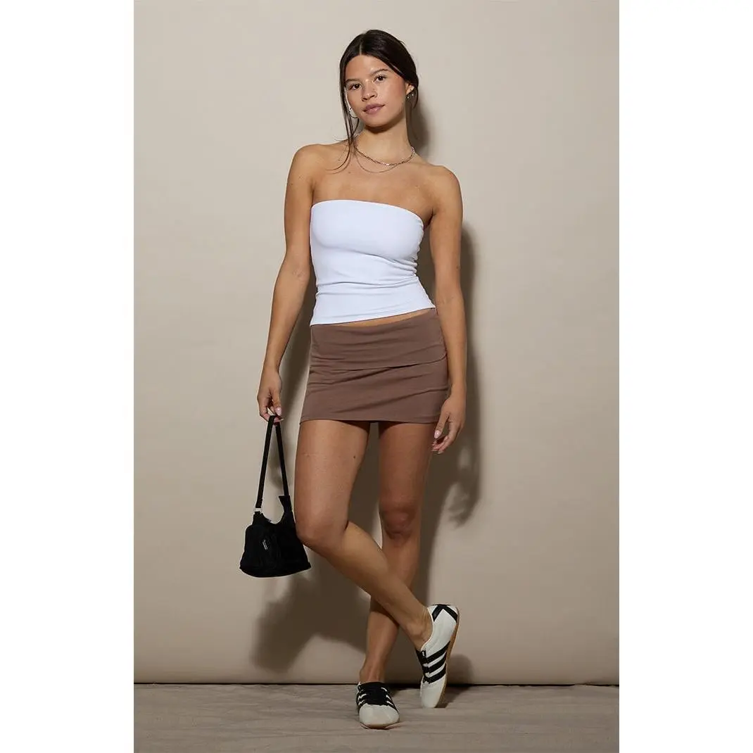 Pacsun Women's Fold-Over Mini Skort - Multicolor