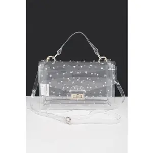 Stacey B's Rhinestone Hot Fix Clear Bag
