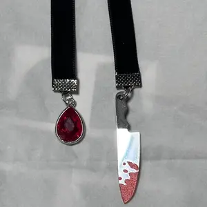 Book Ribbons - One Blood Drip & One Knife Book Ribbon for your dark reads