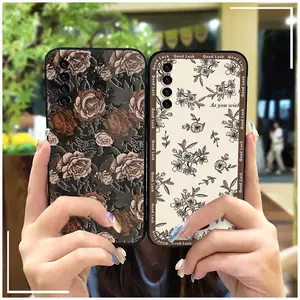 Dirt-resistant Soft case Phone Case For TCL Stylus 5G Full wrap Anti-dust Phone Pouch Shockproof Silicone Anti-knock Back Cover TPU Durable Cartoon Graffiti Cute Waterproof
