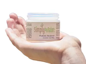Simply By Nature Probiotic Deodorant: Organic Odor Control for Sensitive Skin - Natural Deodorant Protection for All-Day Freshness - Vegan, Aluminum-Free Formula Body Care Detox