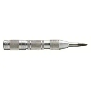 212 MAIN Automatic Center Punch - General Tools 318-77, Aluminum Body, Handle, Knurled Handle, Ball Bearing, Replaceable Tip, Round Shape for DIY Woodwork