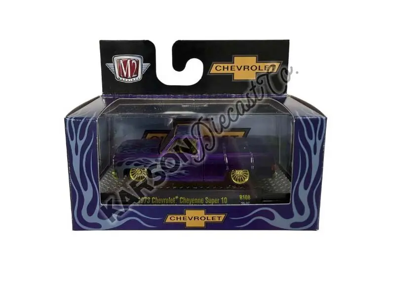CHASE 1973 Chevrolet Cheyenne Super 10 (Auto-Thentics Series 108) Diecast 1:64 Scale Model – M2 Machines 32500-108