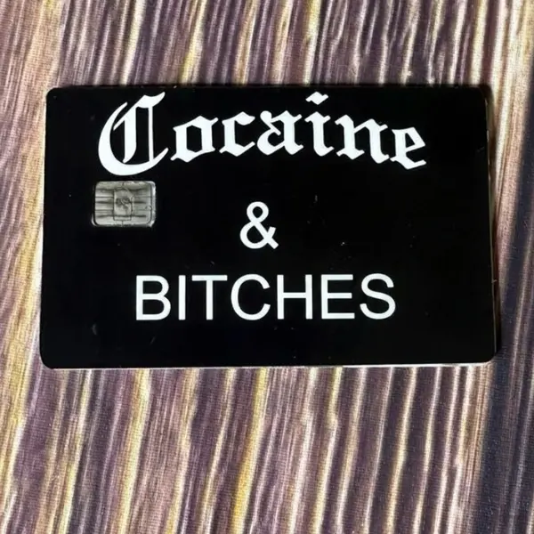 Adult Humor Bold Statement Credit Card Skin | Funny Rich Lifestyle Quote Black Matte | Sarcastic Novelty Joke Debit Card Sticker Cover Wrap Universal Fit