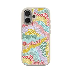 Casely iPhone 17 Pro Max Case | Color Me Happy | Doodle Colorblock | Compatible with MagSafe | Classic Ultra Thin Design