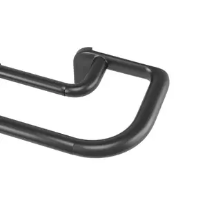 Umbra Twilight Double Blackout Curtain Rod – Room Darkening Double Rod with Curved Ends for Light Blocking, Supports Two Curtain Sets, Easy to Install