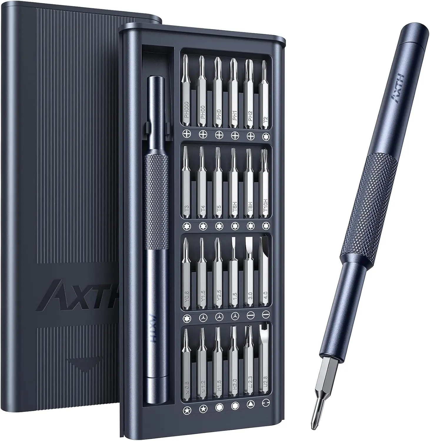 25-in-1 Small Precision Screwdriver Set, Professional Mini Repair Tool | [Bearing Steel] Magnetic Screw Driver Kit for Phone, Computer, Watch, Laptop, Macbook, Ring Doorbell, Eyeglass, Electronic