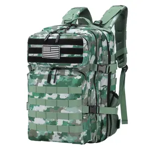 BAIXINGBAGS 45L Tactical Backpack Waterproof Military Backpack for Men Tactical Operations Highland Tactical Assault Backpack (Desert Camo)