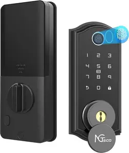 NGTeco Fingerprint Keyless Entry Door Lock, Front Door Smart Lock Deadbolt, Smart Deadbolt with Bluetooth,App Remote Control, Ekeys Sharing, Auto Lock for Home, Apartment