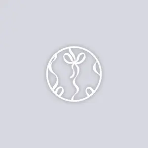 Bow Lines Circle Clay Stencil