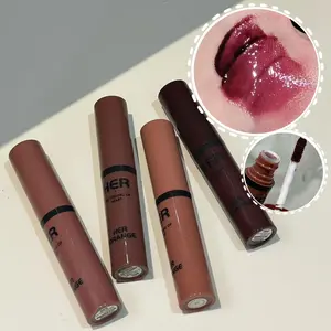 HERORANGE 6-color single-pack bright mirror moisturizing Hydrating lip glaze Lipgloss non-sticky non-sticky cup long-lasting coloring shimmering water mirror Glossy affordable lipstick