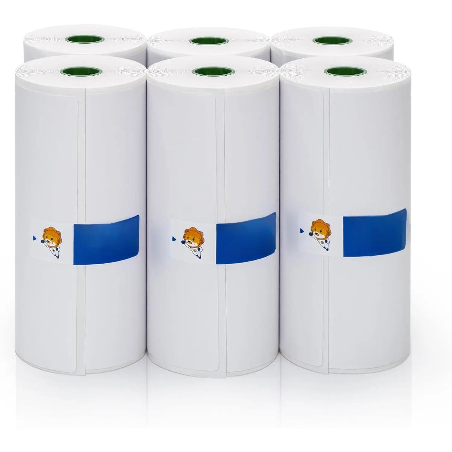 Direct Thermal Labels, 6 Rolls 4x6 in Thermal Paper Labels for Printers, Compatible with C10 Printer