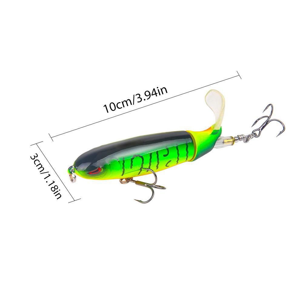 EXCROCK Fishing Lure Kit - Multi Species Fish Attractant Set, Equipped with Pre-Fitted Sturdy Hooks, Classic Styles Realistic Whopper Plopper, Swimbaits, Crankbaits, 5-Pack or 10-Pack Outdoor Fishing Accessories, Fish Attractants