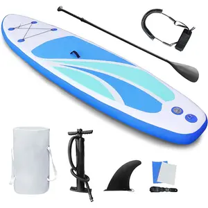 Inflatable Stand Up Paddle Board for Adult All Skill Levels- 10'4" Ultra-Light SUP Paddleboard with Durable Non-Slip Deck and Paddle Board Accessories Fins, Adjustable Paddle, Pump, Backpack, Leash storm wave paddle board springtok Outdoor