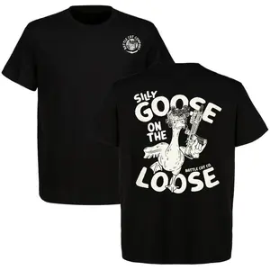 Silly Goose On The Loose Tactical Tee Crewneck Short Sleeve Cotton T-Shirt Vintage Style Gift For Him For Her