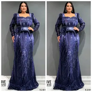 lutxury sequin Embellished peplum Mermaid Gown plus size formal evening Dress Mother of the Bride Wedding Guest Birthday photoshoot cocktail Dinner Turkey party for women  Womenswear