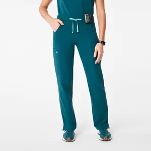 women's Caribbean Blue Kade - Petite Cargo Scrub Pant
