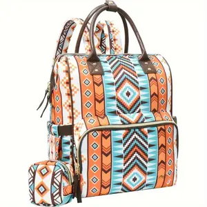 Women's Diaper Bag Backpack - Suitable for mothers' style baby bags, spacious design, well matched with baby stroller seat belts and pacifiers. This multifunctional travel diaper bag is suitable for both men and women