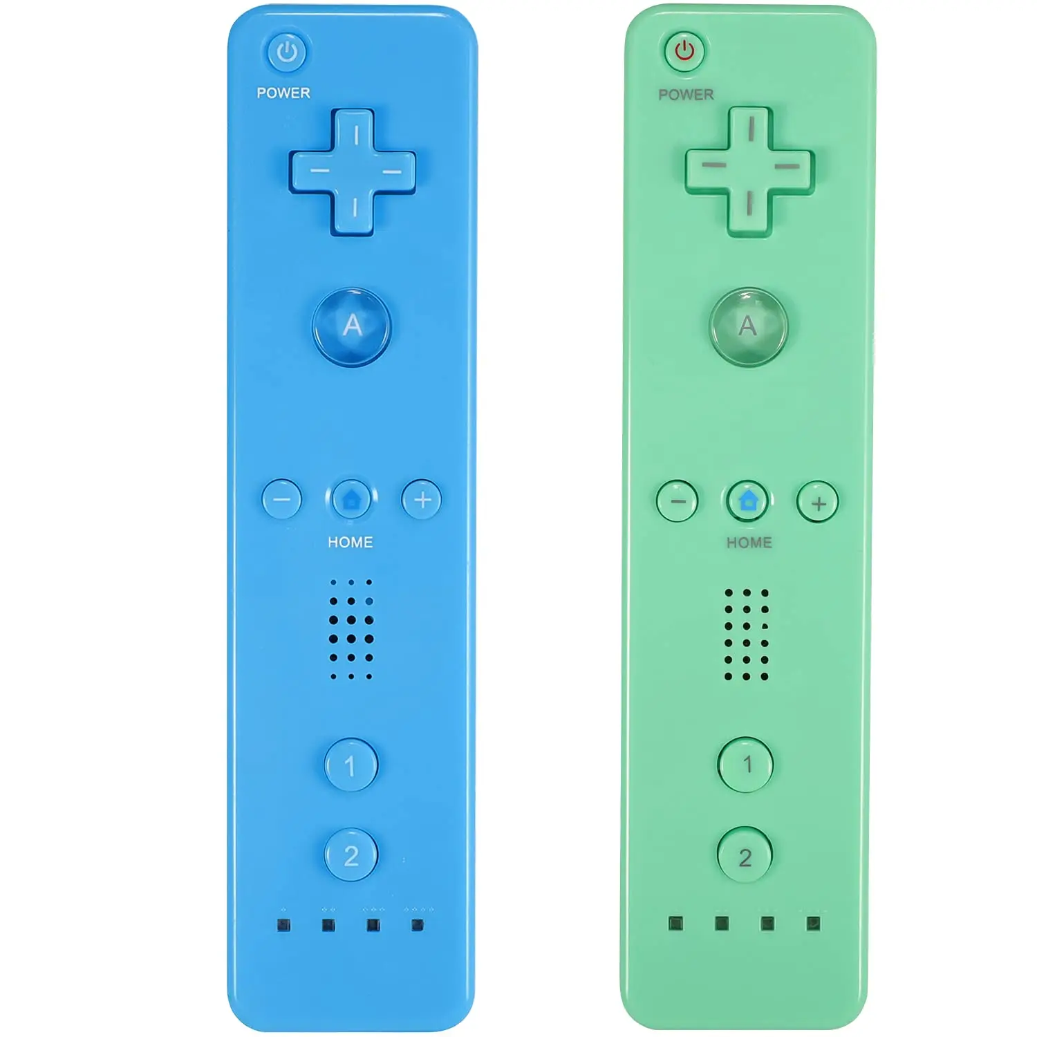 Controller for Wii, Remote Controller for Wii with  Case and Wrist Strap Compatible for Wii/Wii U (2 Pack, Blue and Green)