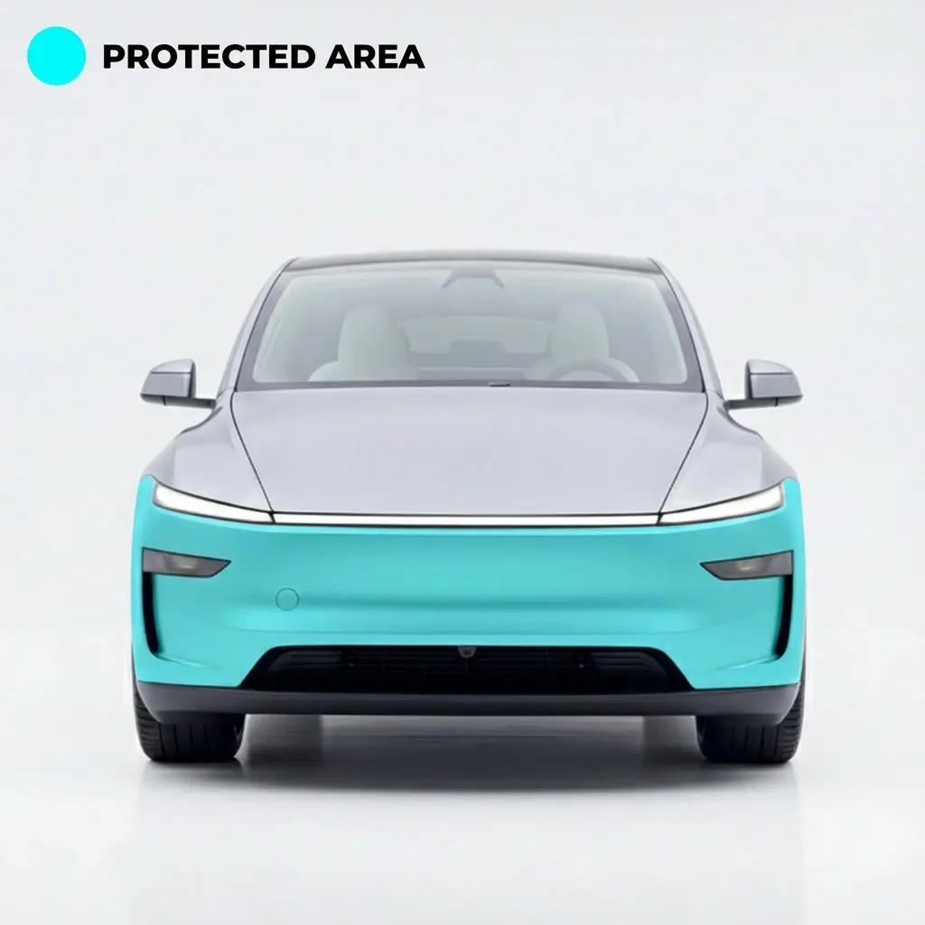 Front Bumper PPF for Tesla Model Y Juniper Premium – Pre-Cut DIY Paint Protection Film