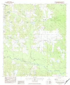 Whites Crossing Mississippi USGS Topographic Quadrangle Map, 1983, 1:24000