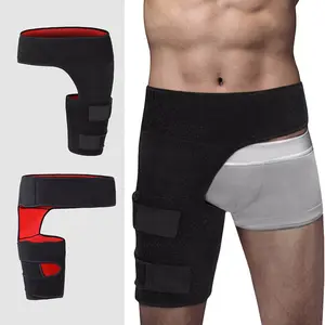 One Pair Adjustable Hip & Thigh Support Braces – Breathable Non-Slip Compression Stabilizer Wraps, Ideal for Sports, Workout & Daily Wear