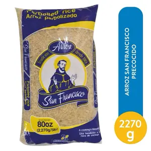 San Francisco Superior Enriched Parboiled Rice 5 Libras Calidad Extra Arroz Precocido Enriquecido