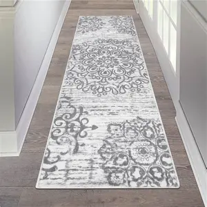 XH-2024 Hot Selling Hallway Runner Rug 2'x6' Washable Vintage Distressed Area Rugs Non Slip Laundry Rug Runner Boho Floor Carpet Runners for Hallways Entryway Laundry Room Kitchen Bathroom