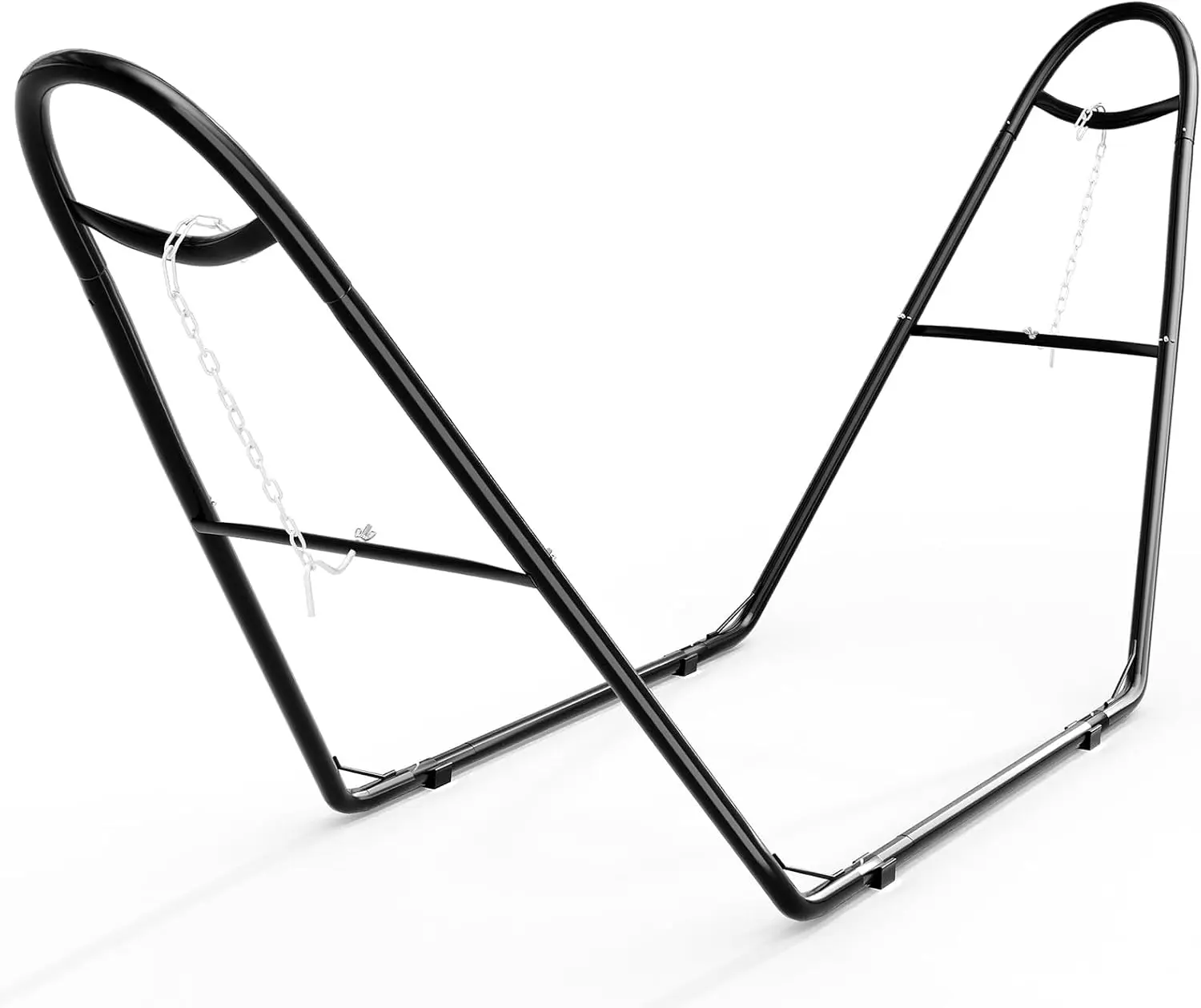 9FT Heavy Duty Hammock Stand, Adjustable Steel Frame, 450-LB Capacity, Weather Resistant & Easy Assembly for Patio, Garden & Backyard
