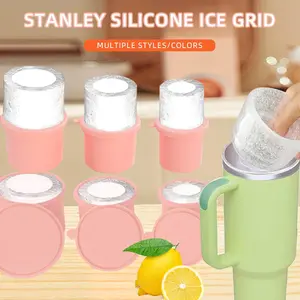Silicone Ice Cube Mold, 3 Counts/set Large Capacity Ice Making Mold, Creative Ice King Cup Silicone Cylindrical Ice Grid, Utensils