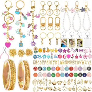 384 count  Making Kit with Charms &  Clips - DIY Bag Charms,  Keychains, Photo Keychains, Personalized Gifts for  Small Business