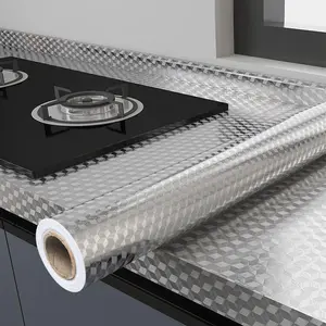 Metallic Wallpaper Self Adhesive Waterproof Peel and Stick Backsplash for Kitchen Bathroom Accent Wall Home Decor