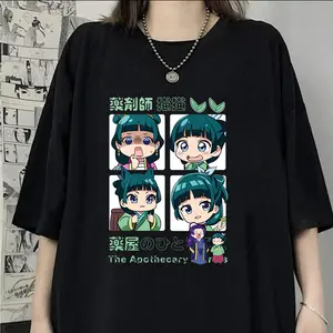 valentine shirts New Anime The Apothecary Diaries Print T-shirt Summer Casual Maomao Graphic T Shirt Women Men Short Sleeve Round Neck Shirts